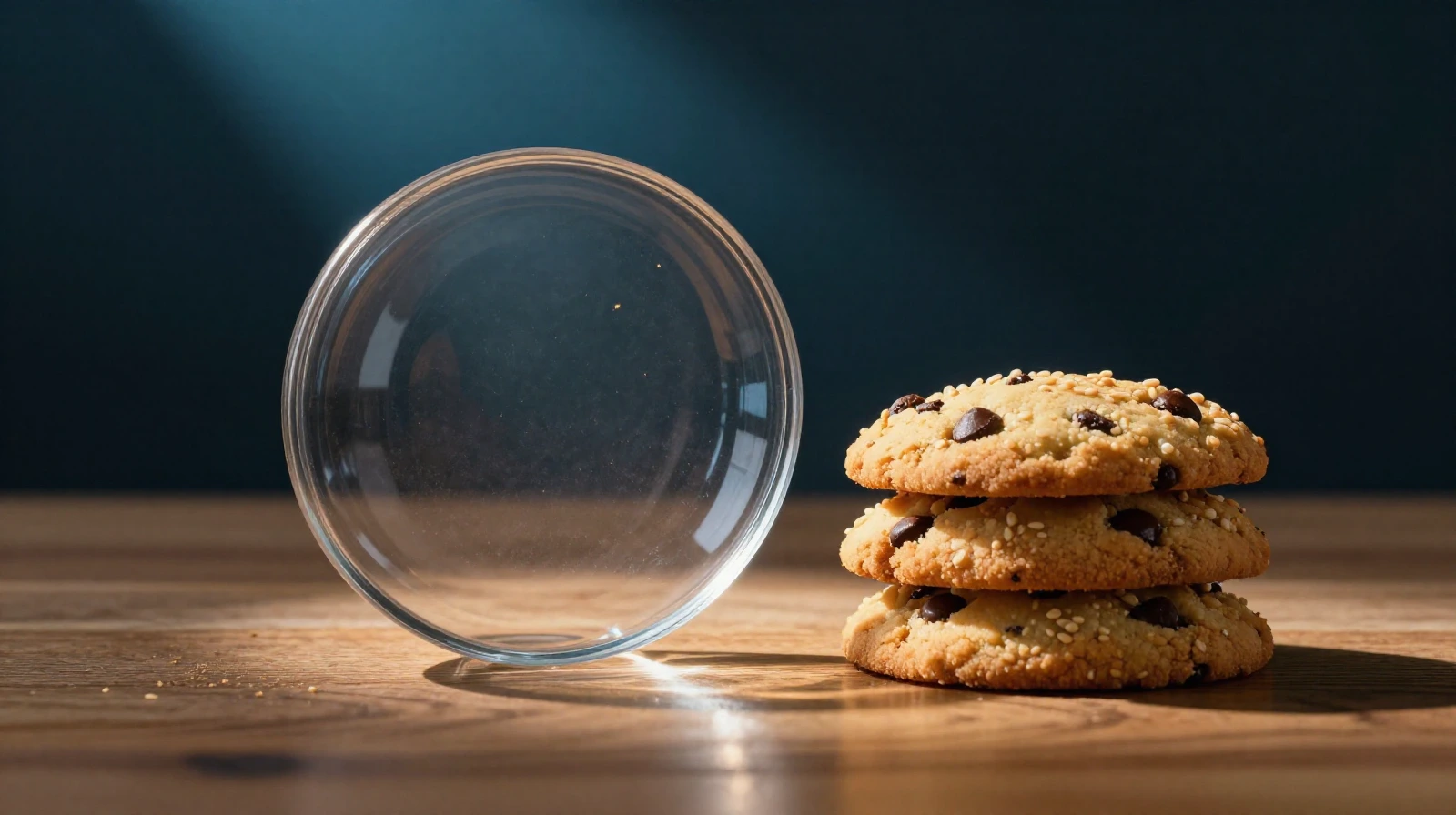 A split diagram: on the left, a trnq.io link with no cookies; on the right, the trnqify.com app dashboard with session authentication. The redirect domain does not set cookies; the app domain does for login sessions only.