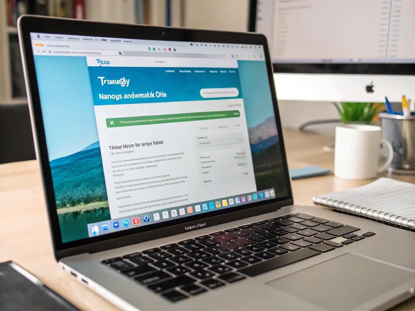 A clean, modern interface of Trnqify.com, displaying a long URL being shortened into a concise, shareable link. The interface highlights the ease of use and efficiency of the service.